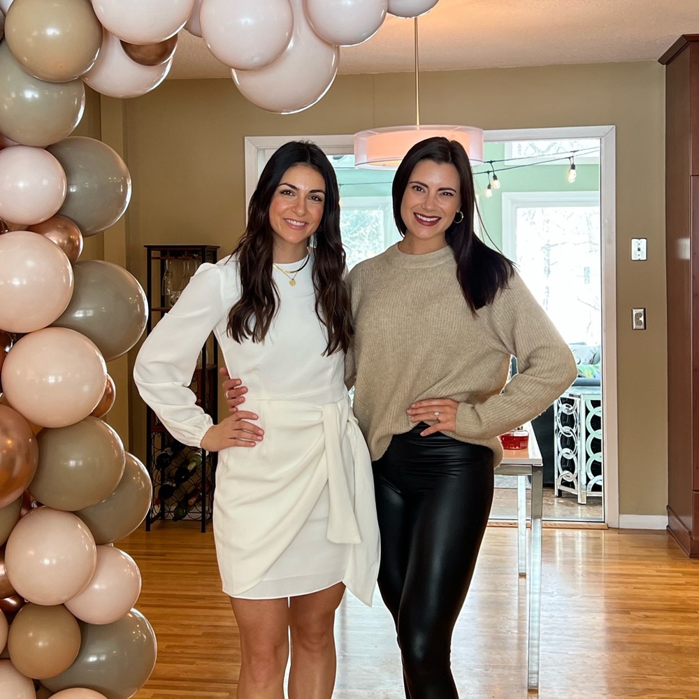 Lulus white long sleeve mini dress